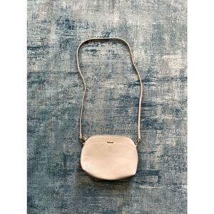 H&M Cream Faux Leather Crossbody Bag